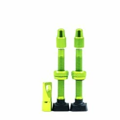 JRC 44mm Aluminium Tubeless Valve Kit Acid Green