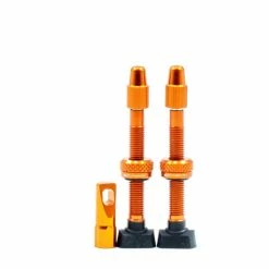 JRC 44mm Aluminium Tubeless Valve Kit Orange