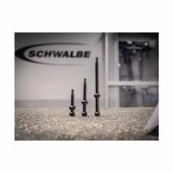 Schwalbe Tubeless-Ventil 40mm Schwarz Alu, SV, 2er Set