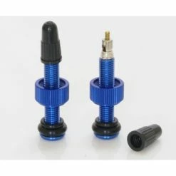 Yuniper Aluminium Tubeless Ventil 1 Stück Blau 50mm